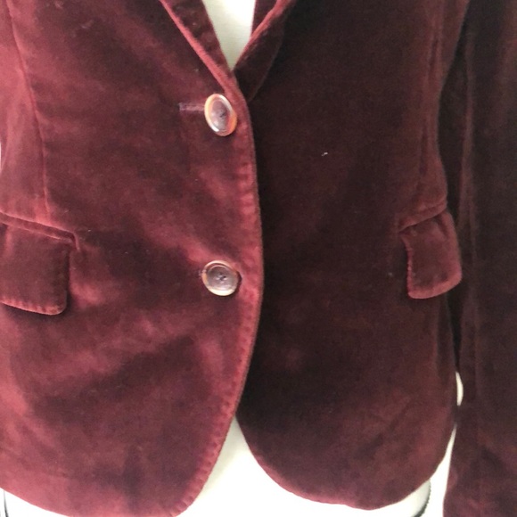 Tagliatore Burgundy Velvet Blazer - Picture 4 of 7